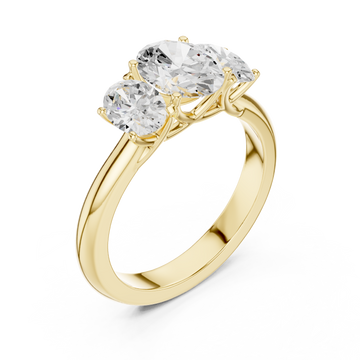 Gold Radiant Ensemble Ring Right View