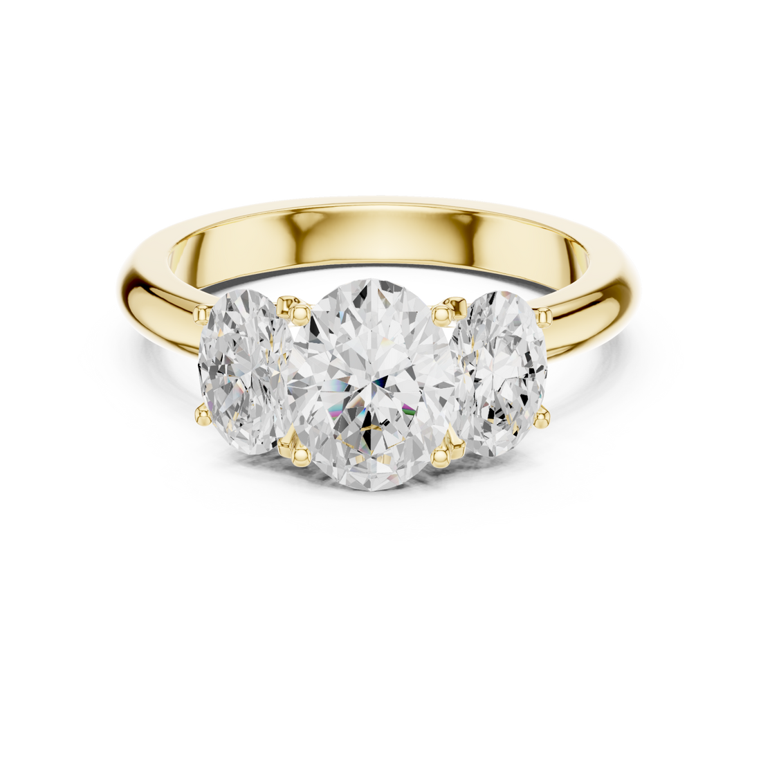 Gold Radiant Ensemble Ring Right View