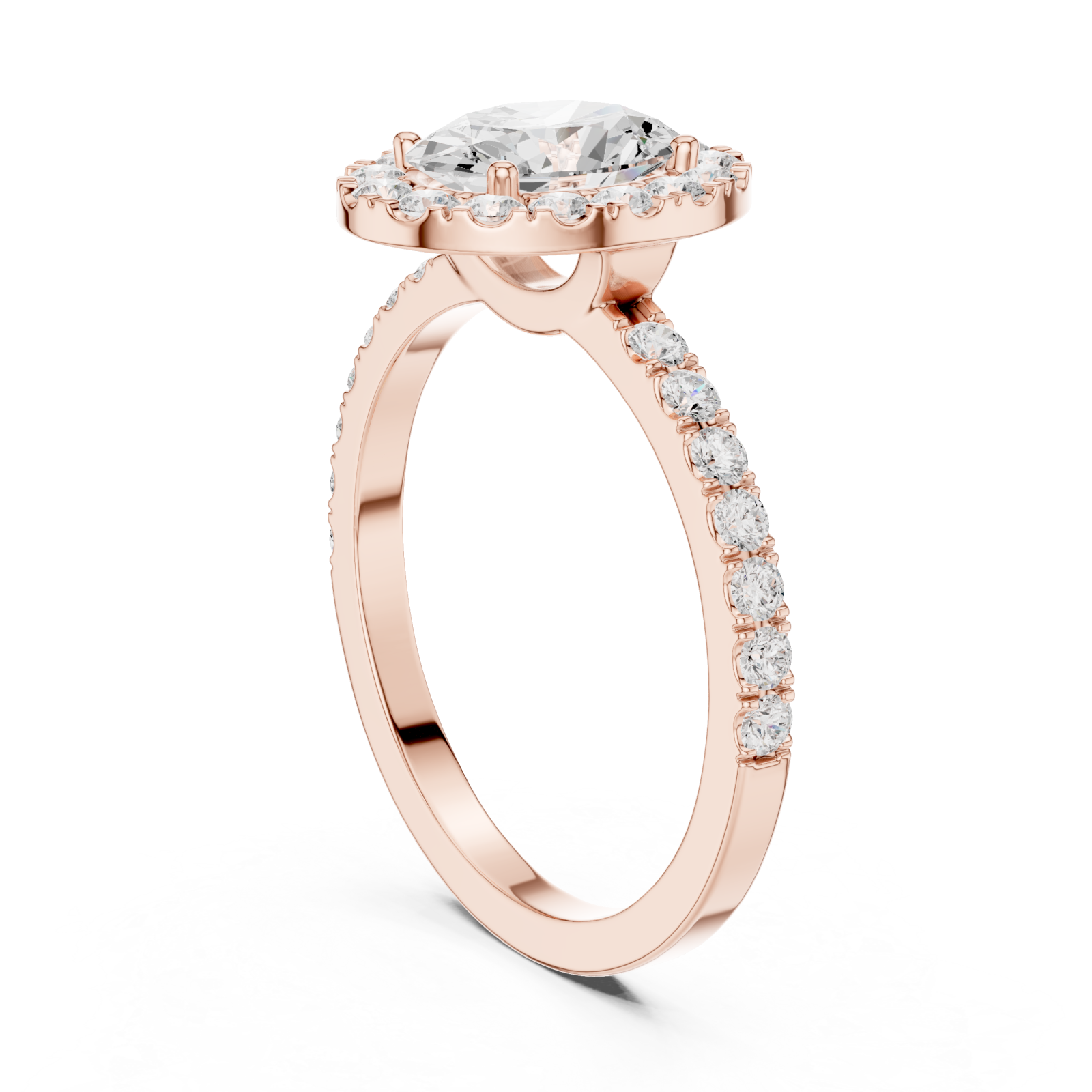  Rose Gold Starlit Reverie Band Left View