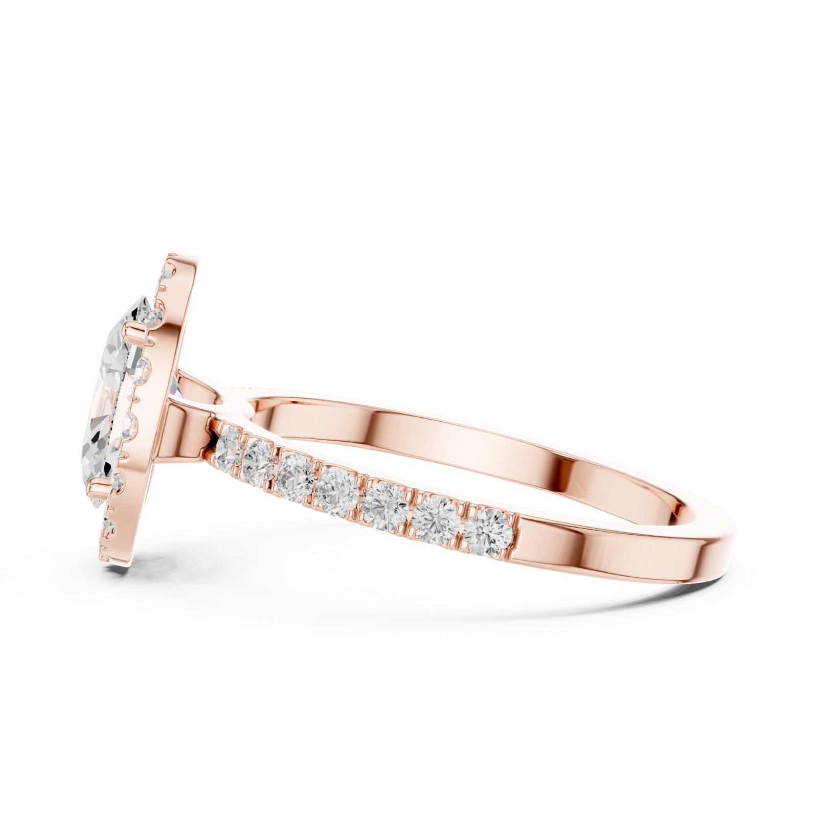  Rose Gold Starlit Reverie Band Side View