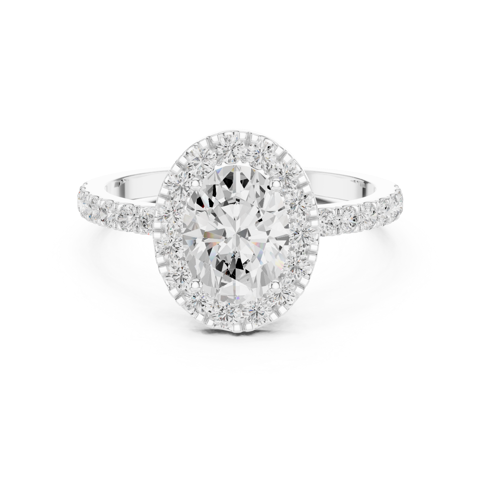  White Gold Starlit Reverie Band Front View