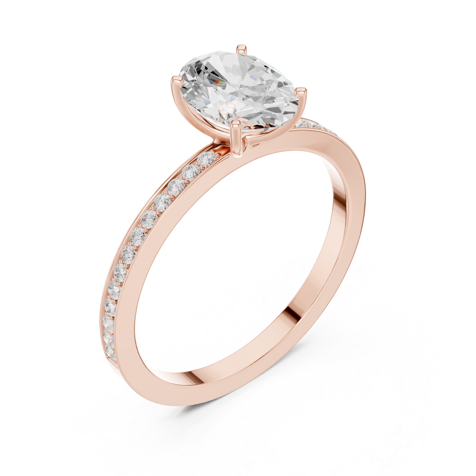  Rose Gold Radiance Pathway Refined Statement Band Right View