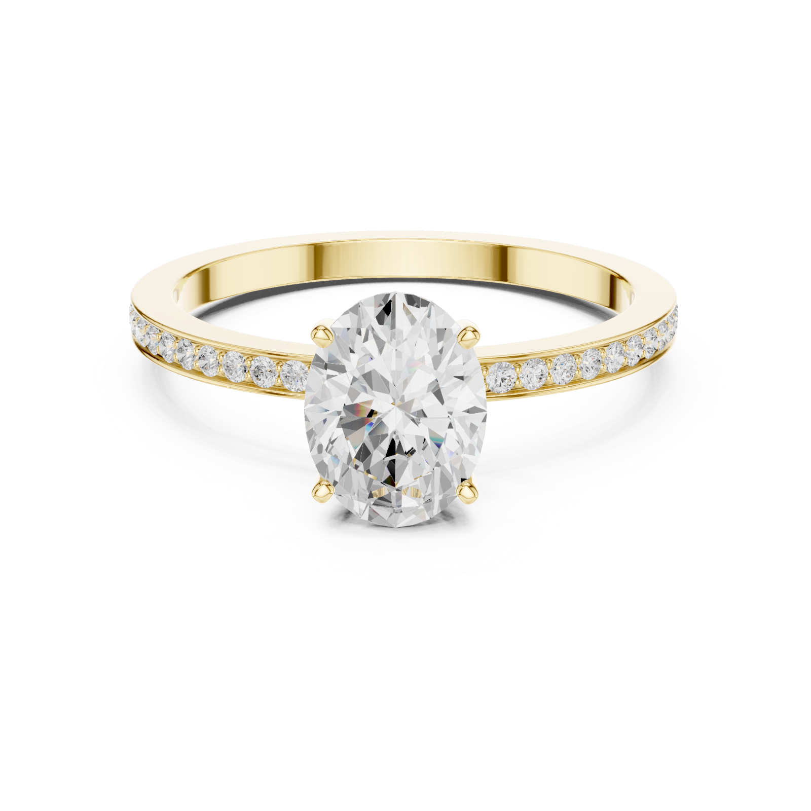  Gold Radiance Pathway Refined Statement Band Front View