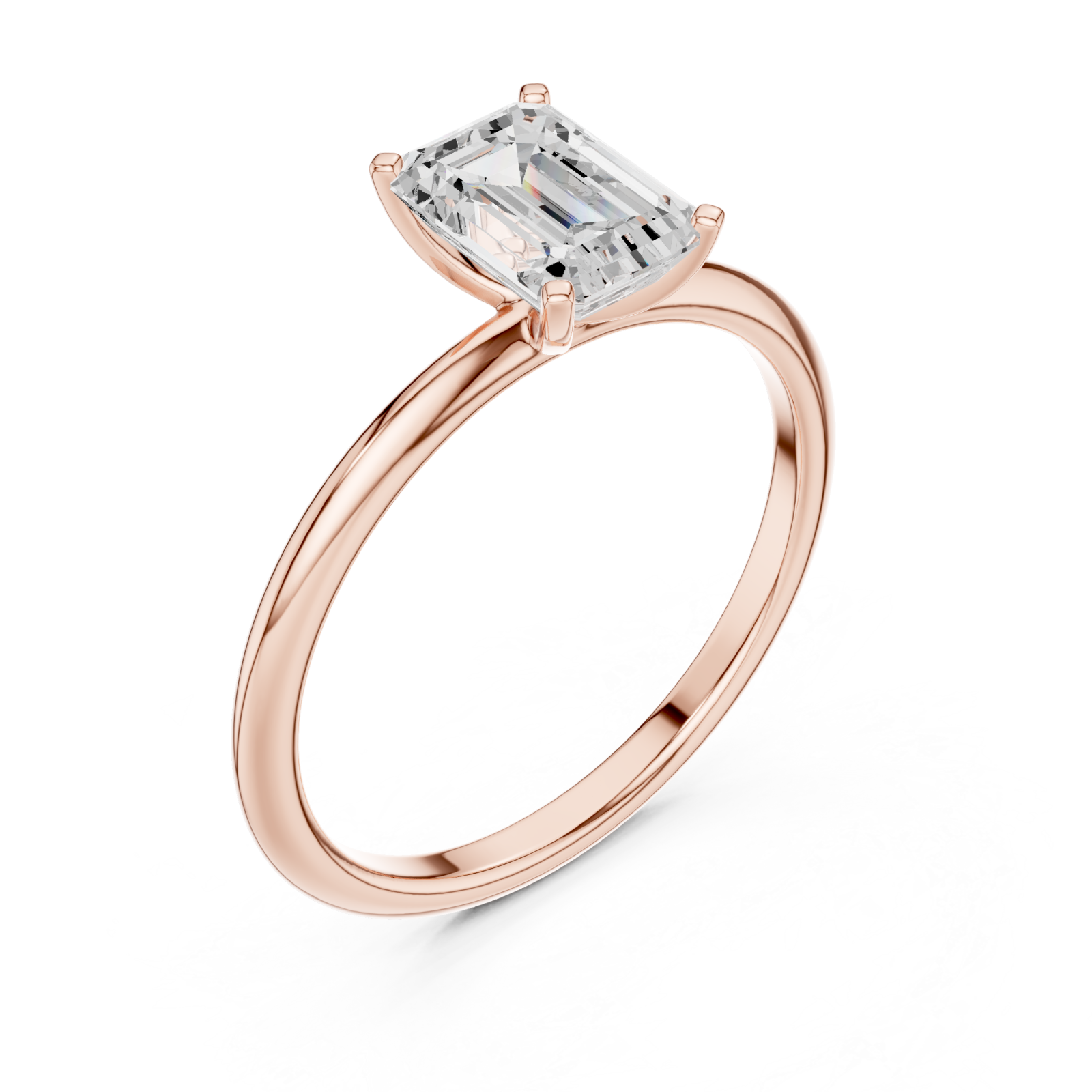  Rose Gold Luminous Classic Solitaire Right View