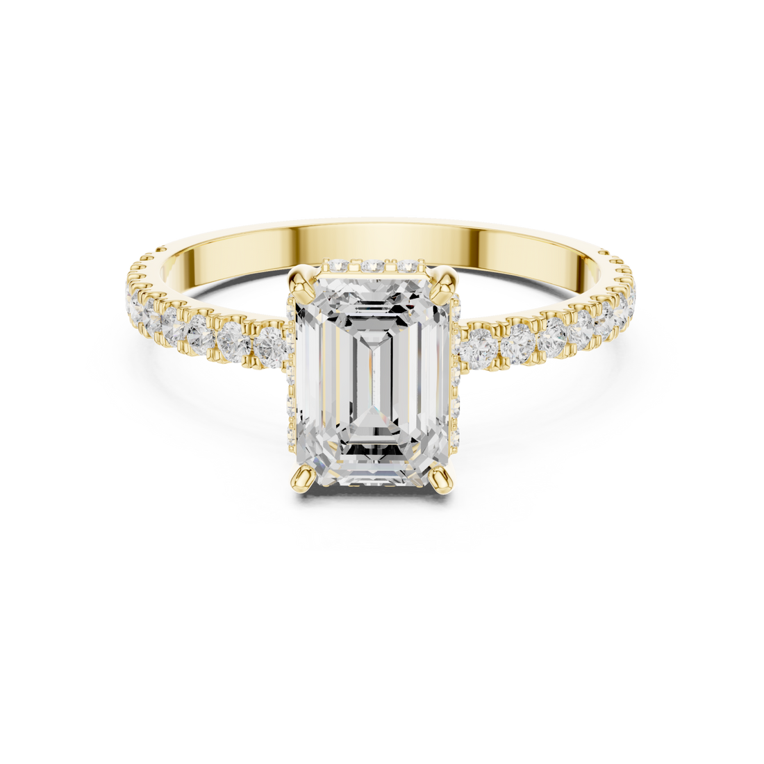 Gold Regal Hallmark Solitaire Engagement Ring Right View