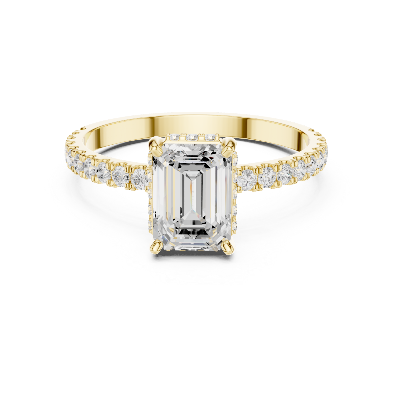  Gold Regal Hallmark Solitaire Engagement Ring Front View