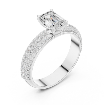  White Gold Pure Harmony Eternity Band Ring Right View