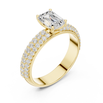 Gold Pure Harmony Eternity Band Ring Right View