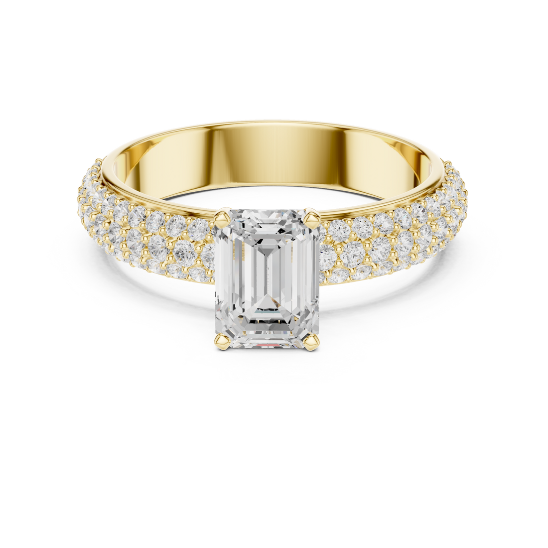 Gold Pure Harmony Eternity Band Ring Right View