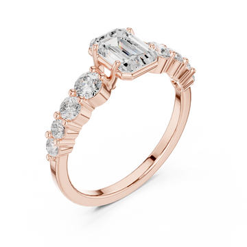  Rose Gold Twilight Lane Classic Solitaire Ring Right View
