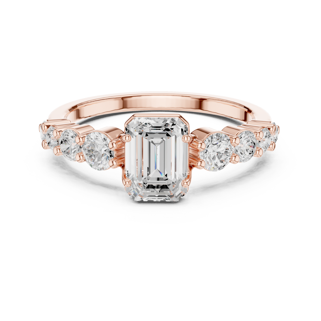  Rose Gold Twilight Lane Classic Solitaire Ring Right View