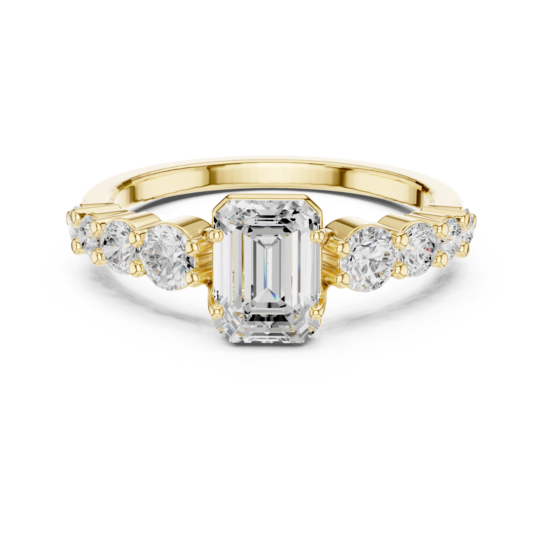 Gold Twilight Lane Classic Solitaire Ring Right View
