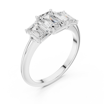  White Gold Graceful Harmony Regal Beauty Band Ring Right View