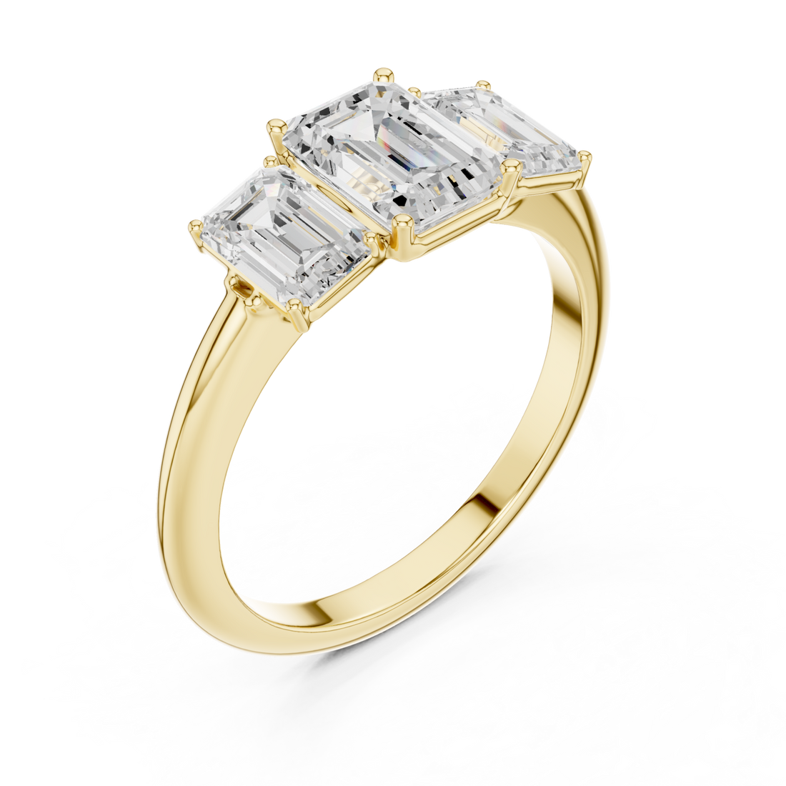 Gold Graceful Harmony Regal Beauty Band Ring Right View