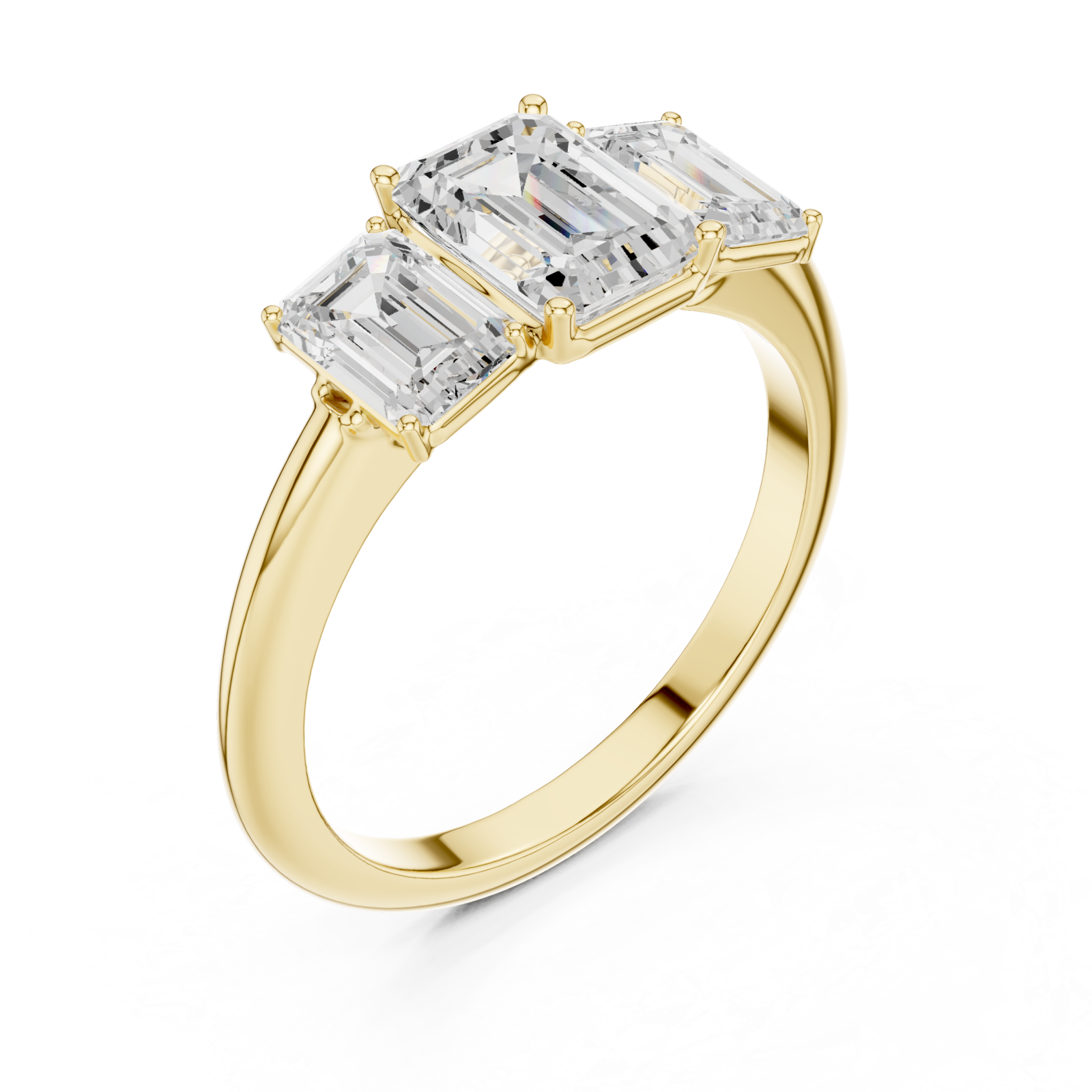 Gold Graceful Harmony Regal Beauty Band Ring Right View