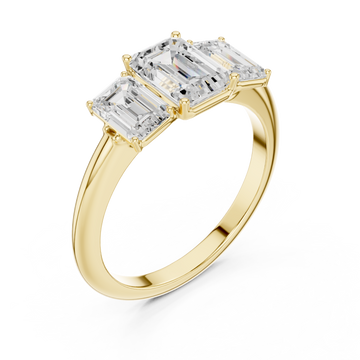 Gold Graceful Harmony Regal Beauty Band Ring Right View