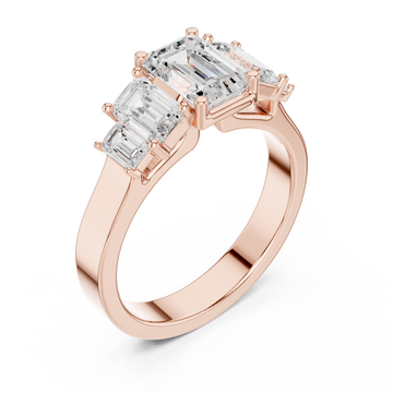  Rose Gold Sunrise Vaulted Elegance Ring Right View