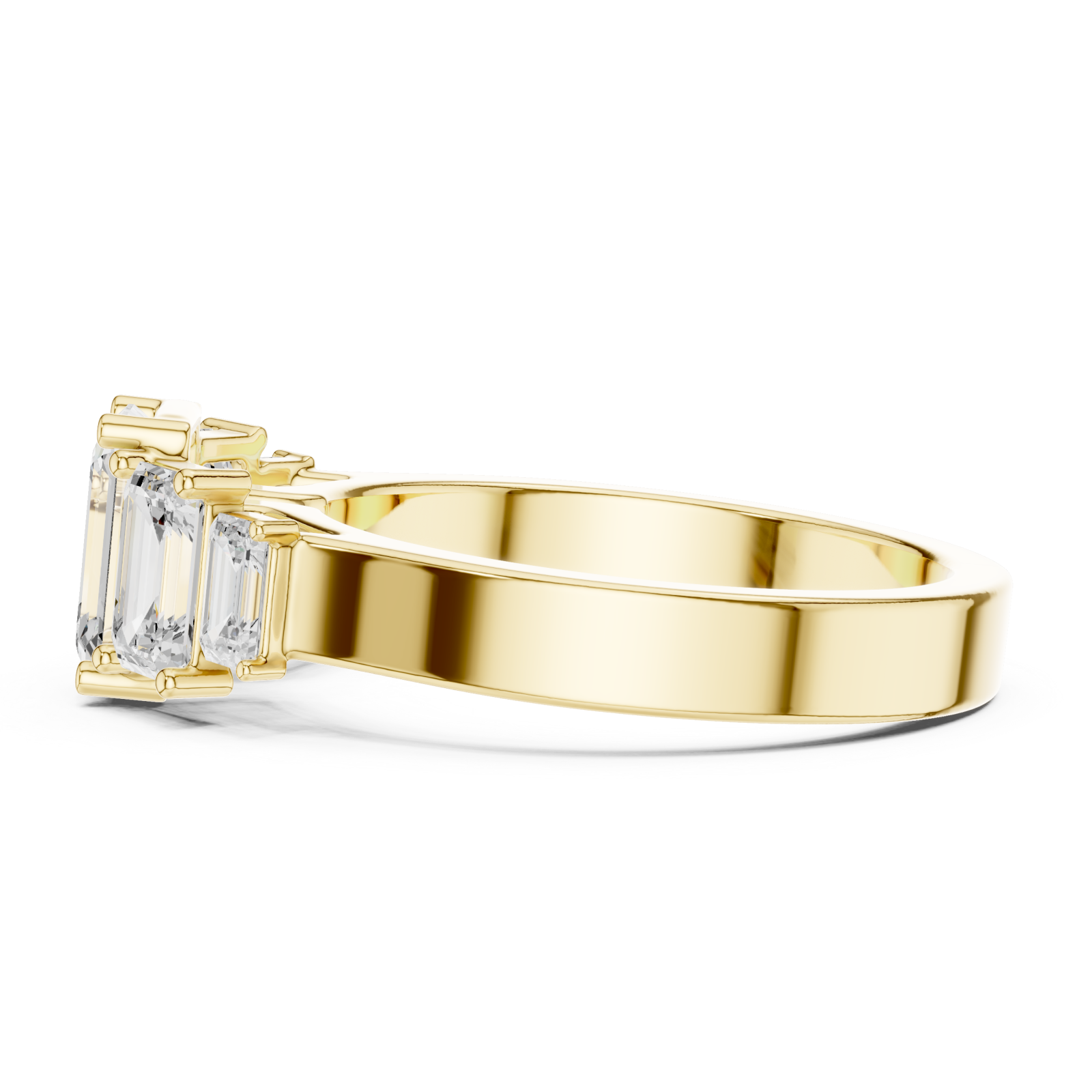  Gold Sunrise Vaulted Elegance Ring Side View