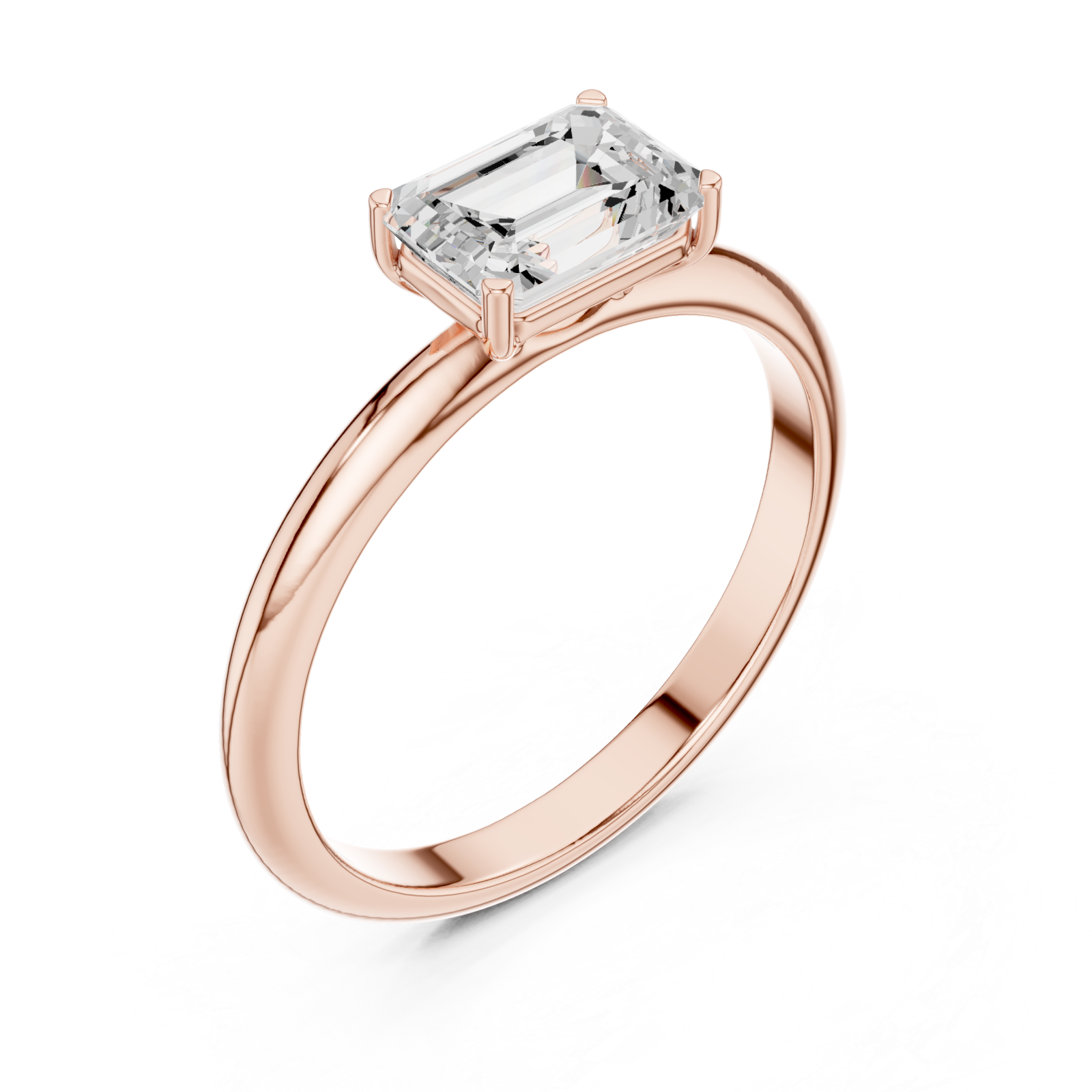  Rose Gold Majestic Lucent Perimeter Ring Right View