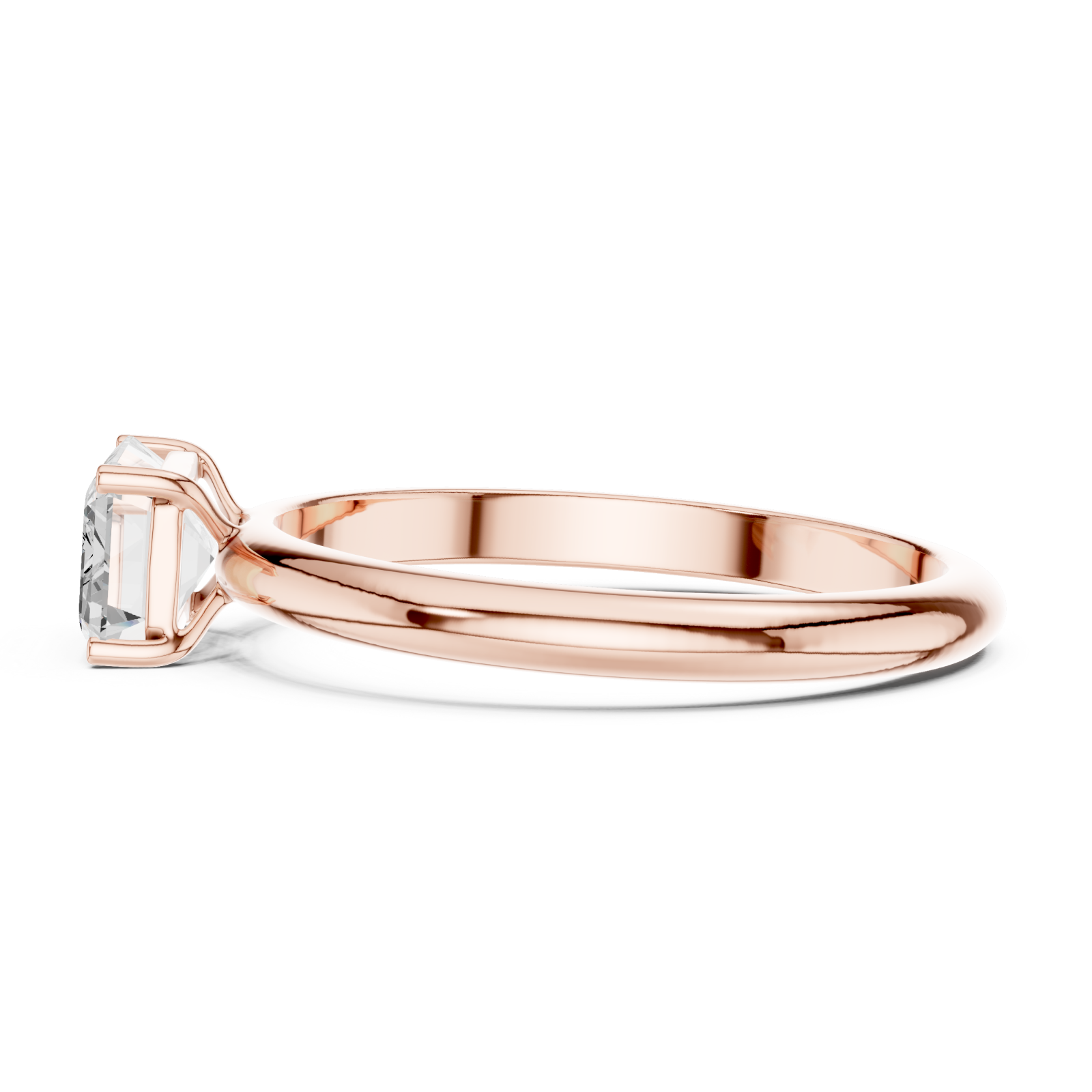  Rose Gold Majestic Lucent Perimeter Ring Side View