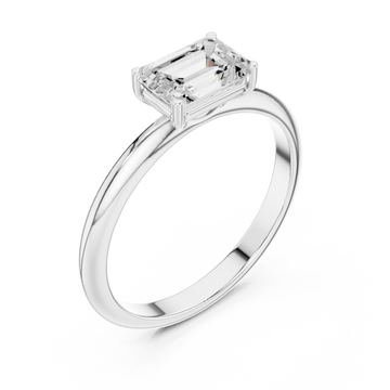  White Gold Majestic Lucent Perimeter Ring Right View