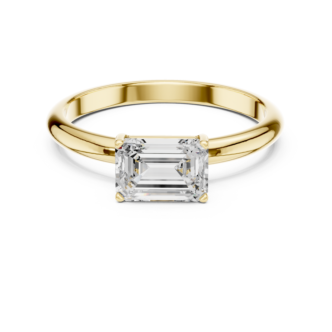 Gold Majestic Lucent Perimeter Ring Right View