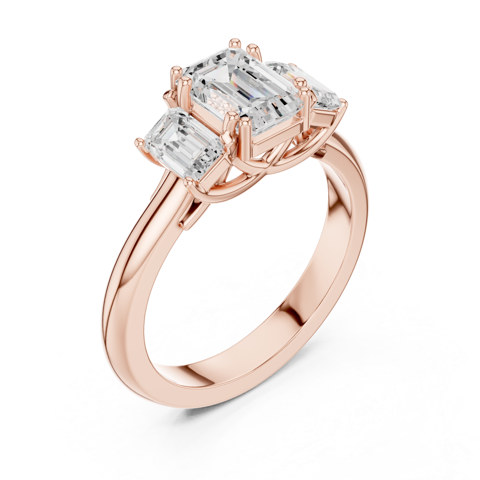  Rose Gold Whispering Light Artistry Solitaire Ring Right View
