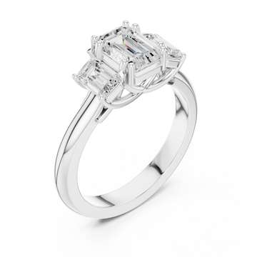  White Gold Whispering Light Artistry Solitaire Ring Right View