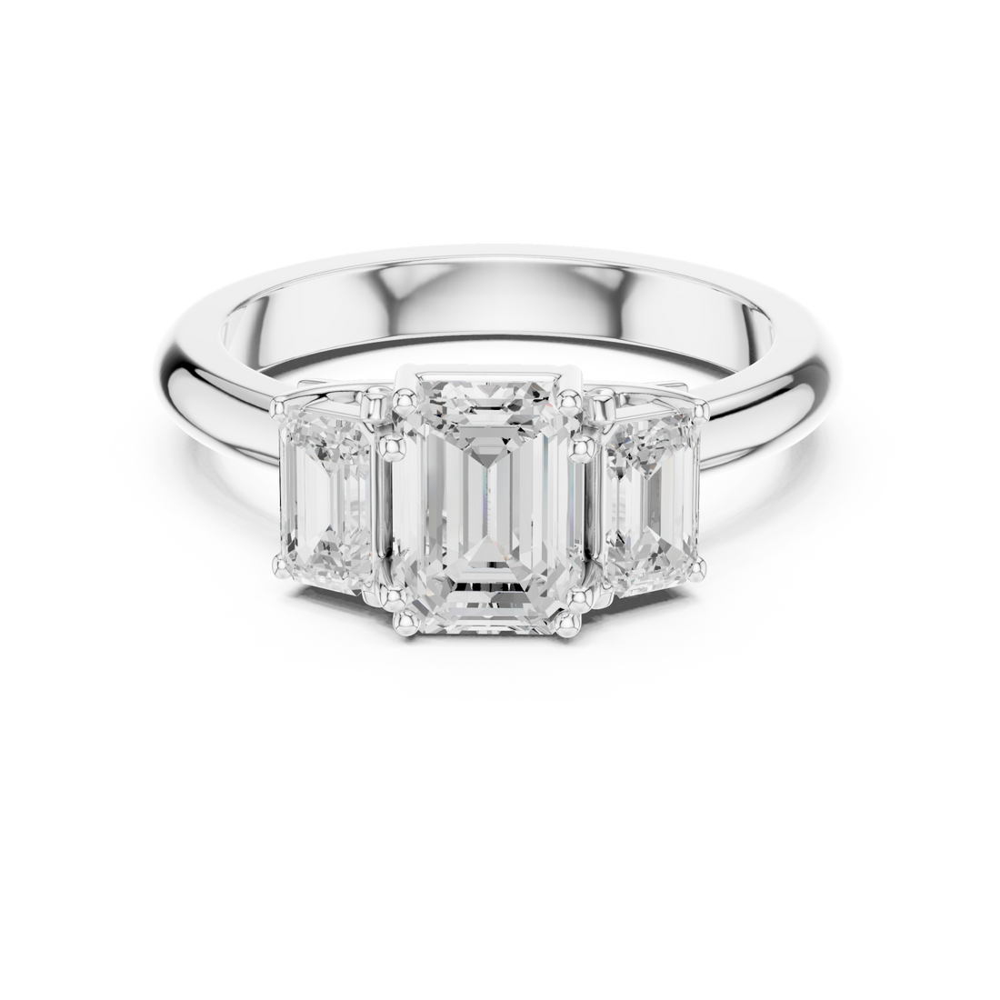  White Gold Whispering Light Artistry Solitaire Ring Right View