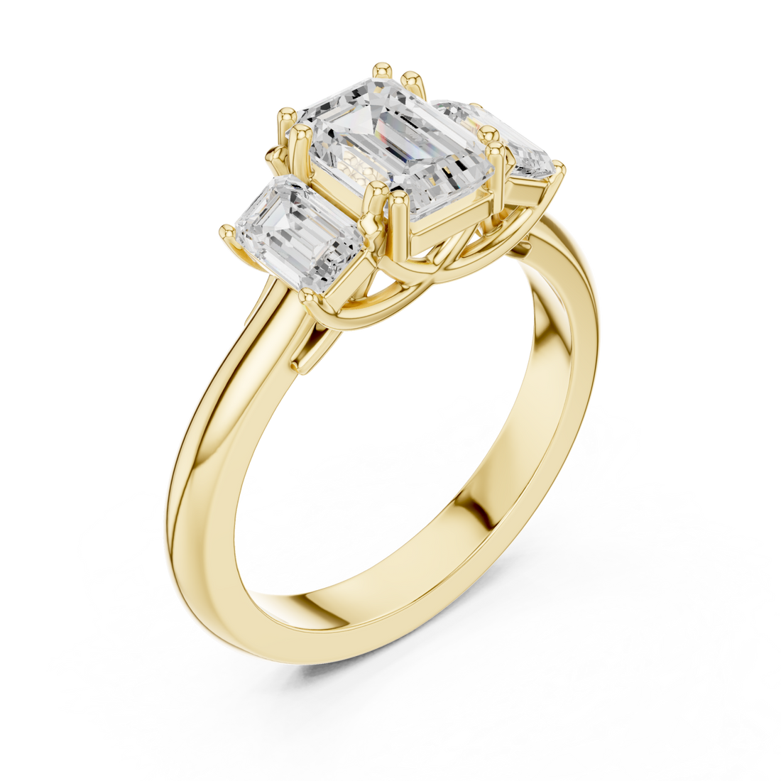 Gold Whispering Light Artistry Solitaire Ring Right View