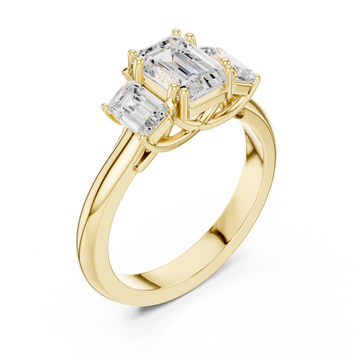 Gold Whispering Light Artistry Solitaire Ring Right View