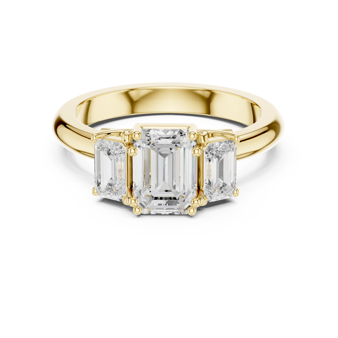 Gold Whispering Light Artistry Solitaire Ring Right View