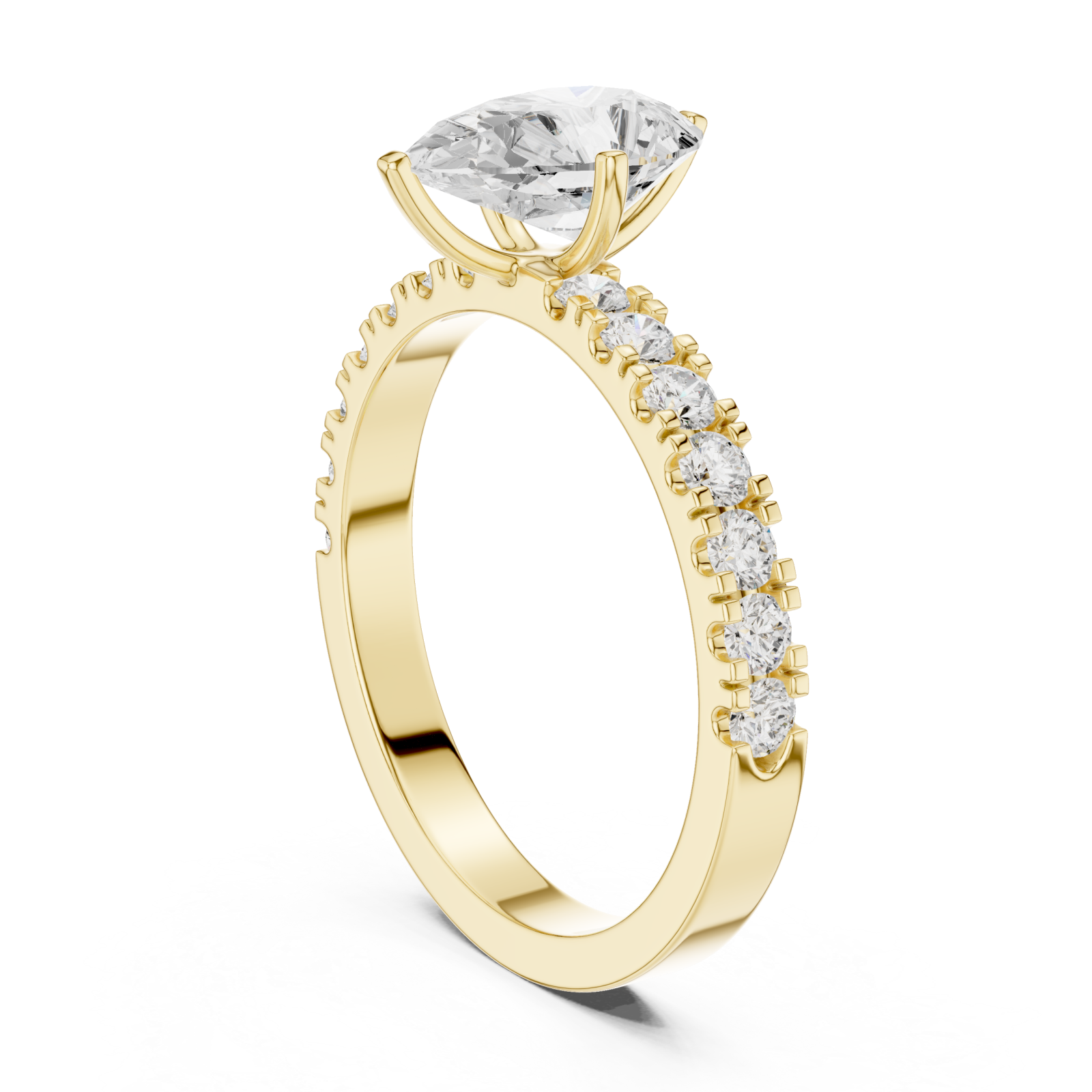  Gold Serenade Radiance Fine Ring Left View