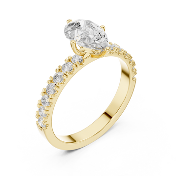 Gold Serenade Radiance Fine Ring Right View