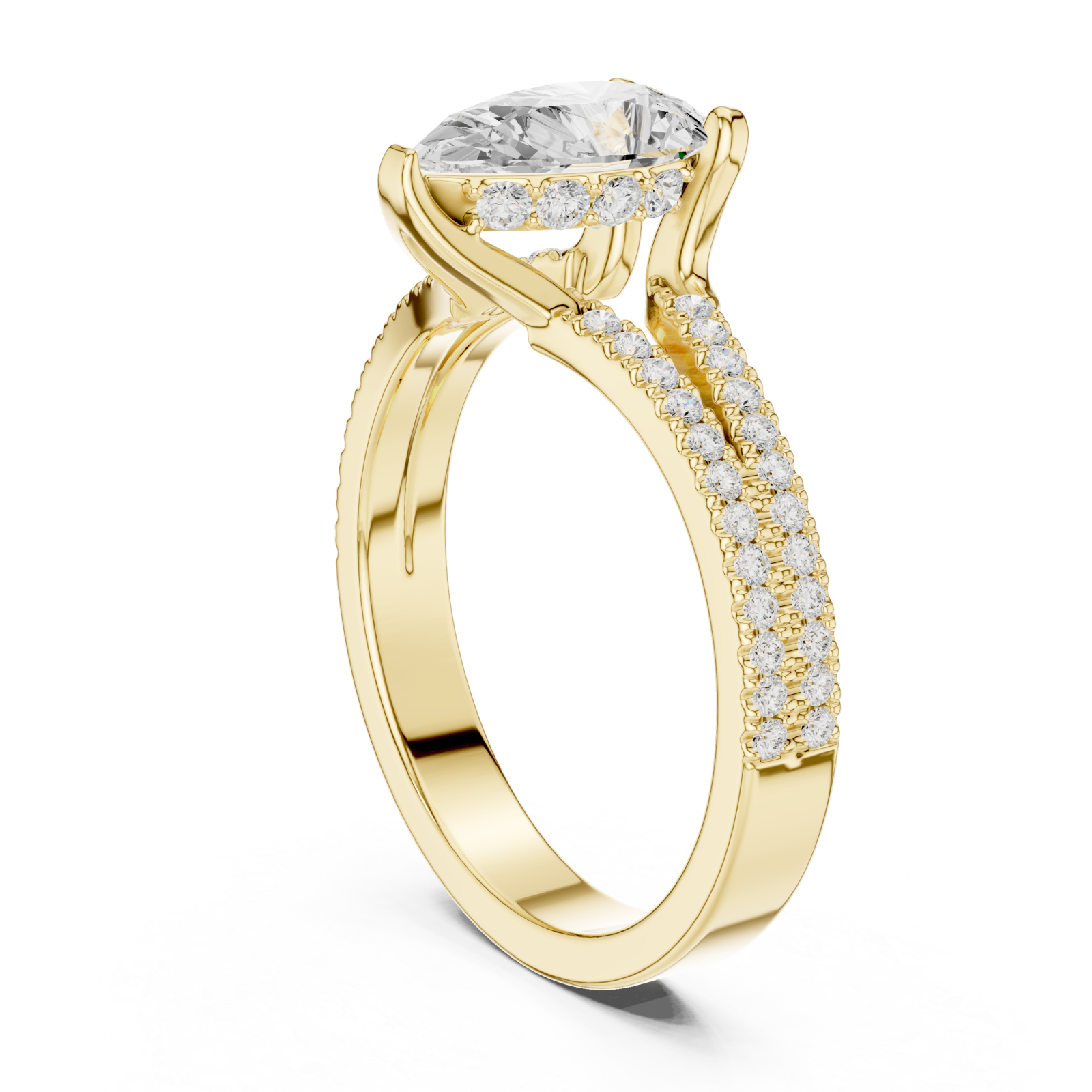  Gold Radiant Elegance Promise Band Left View