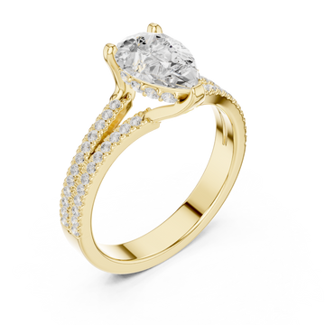 Gold Radiant Elegance Promise Band Right View