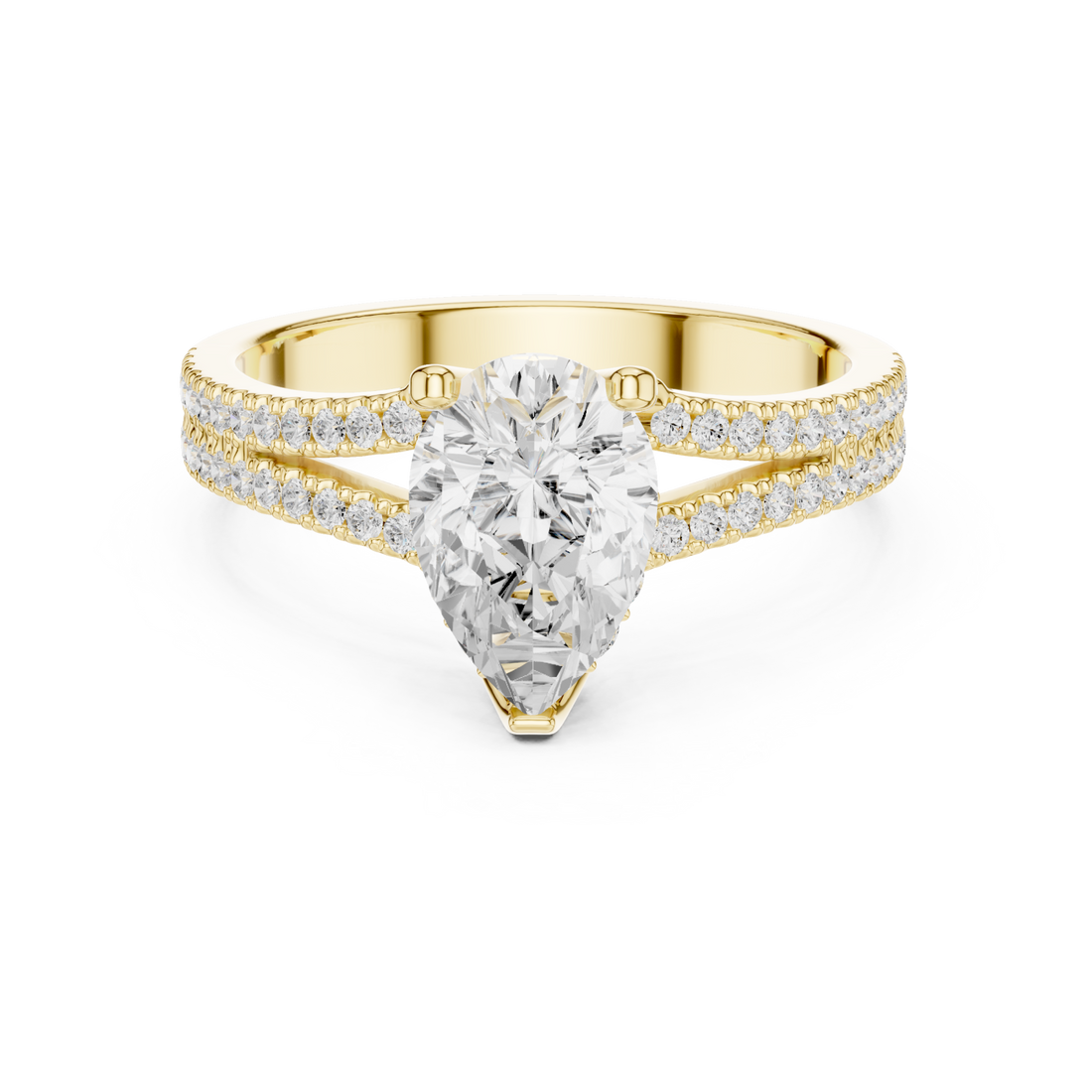 Gold Radiant Elegance Promise Band Right View