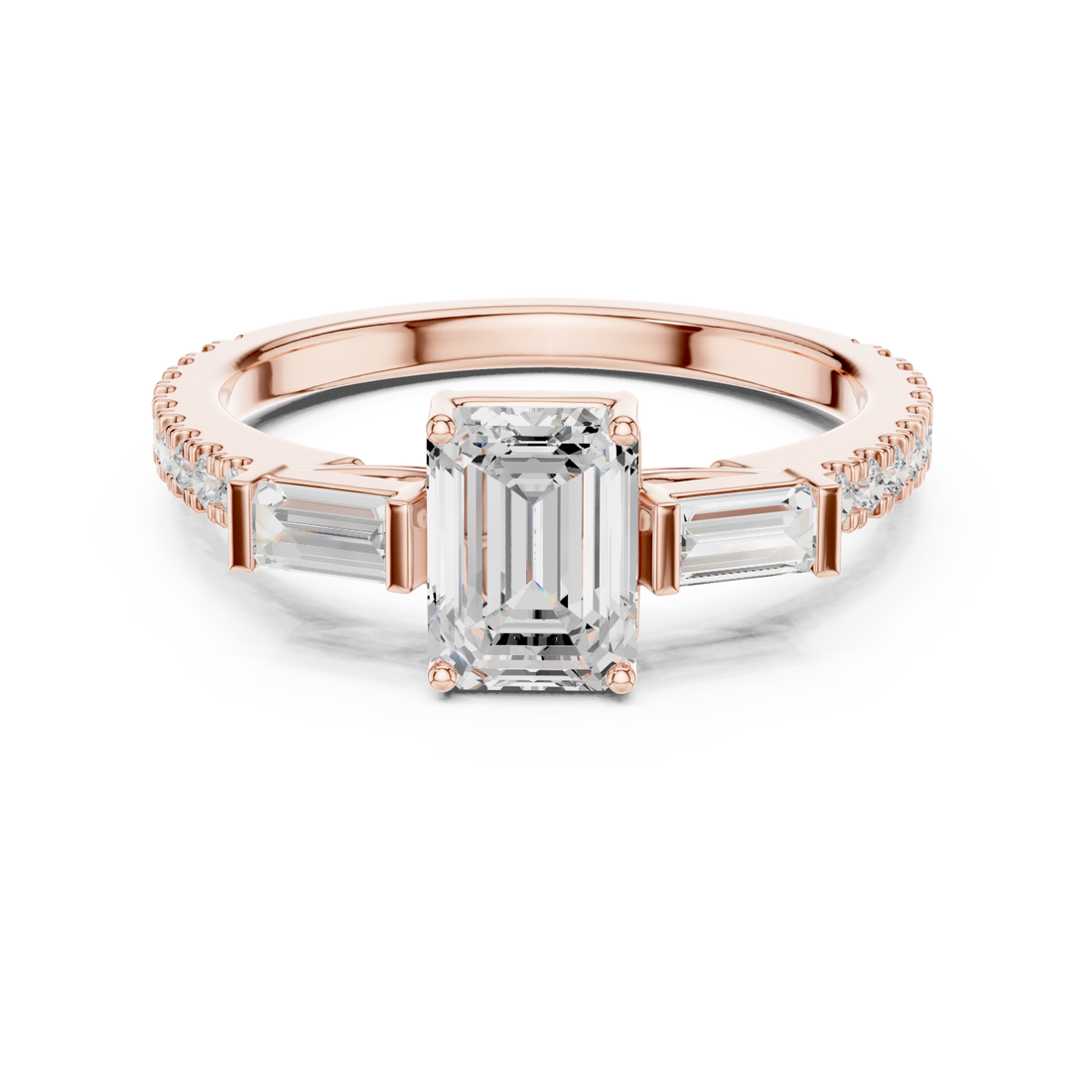  Rose Gold Silken Muse Solitaire Ring Right View