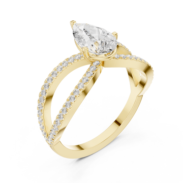 Gold Infinite Grace Openwork Ring Right View