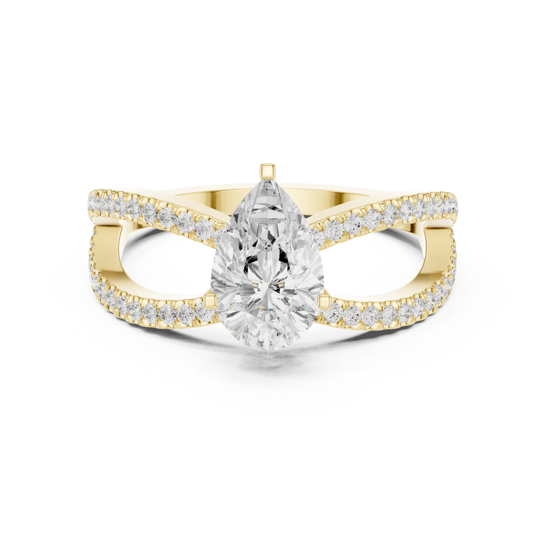 Gold Infinite Grace Openwork Ring Right View