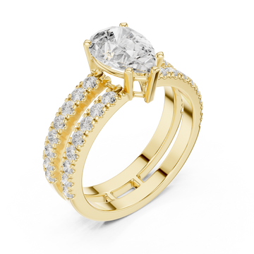 Gold Harmony Embrace Classic Band Ring Right View