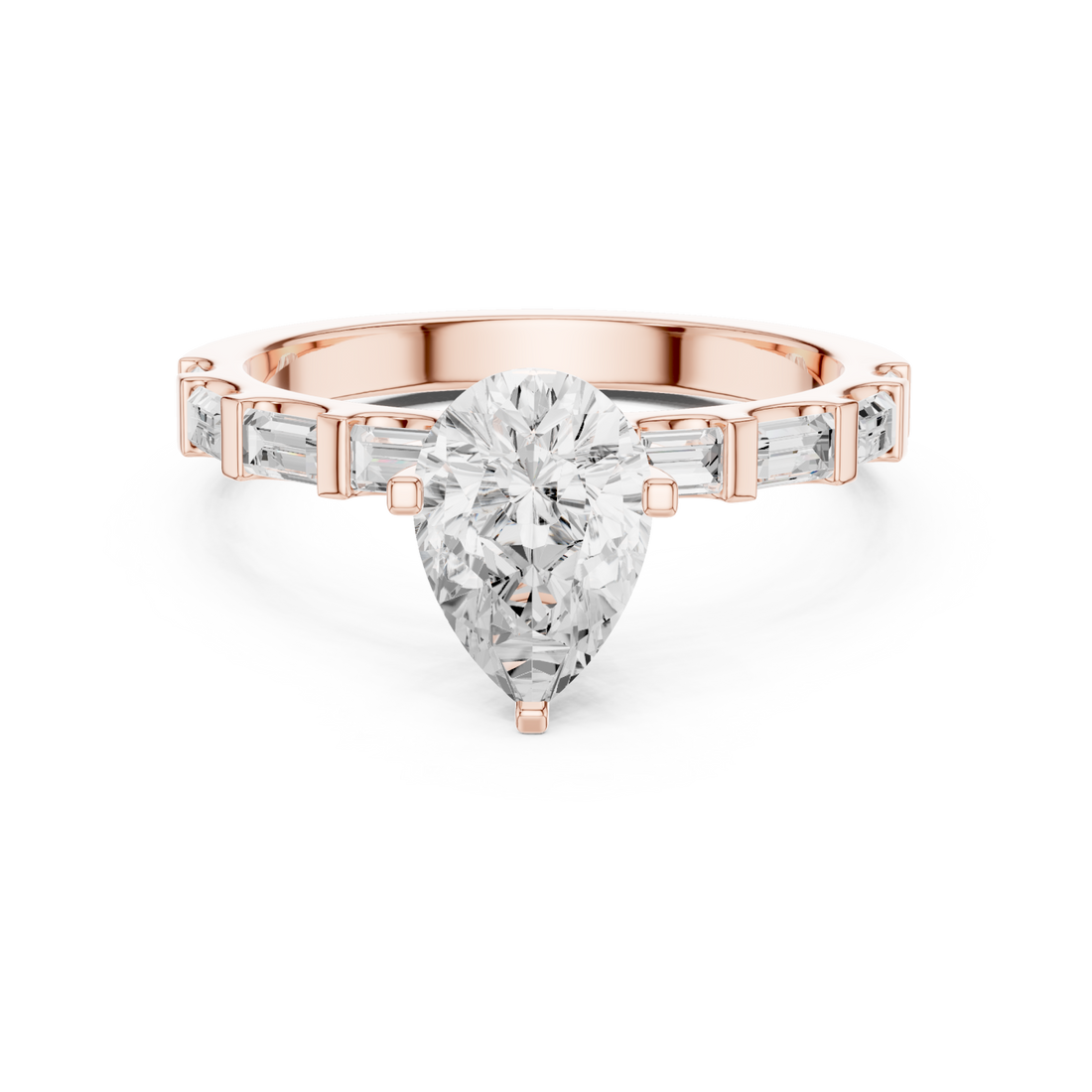  Rose Gold Unison Whisper Classic Band Ring Right View