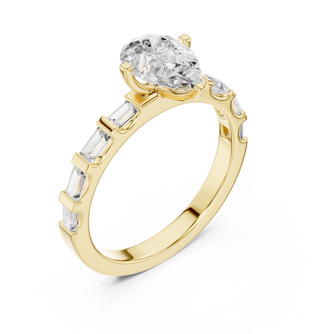 Gold Unison Whisper Classic Band Ring Right View