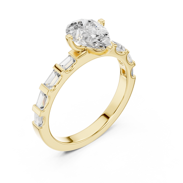 Gold Unison Whisper Classic Band Ring Right View