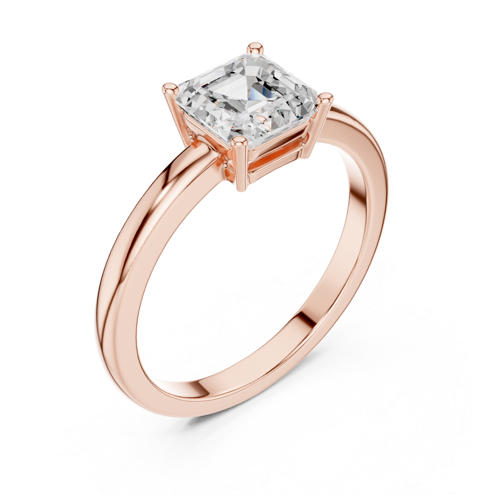  Rose Gold Enchanted Promise Solitaire Ring Right View