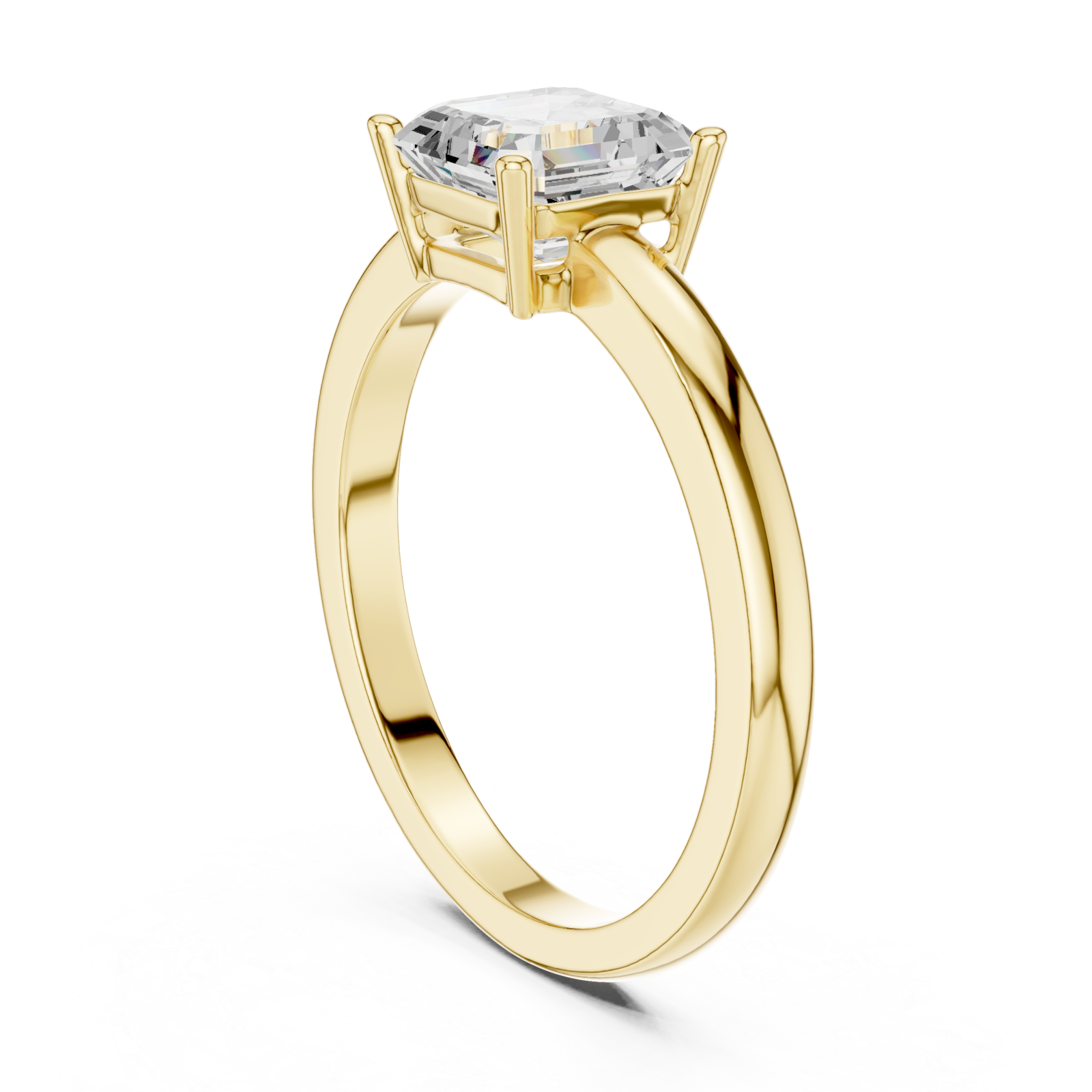  Gold Enchanted Promise Solitaire Ring Left View