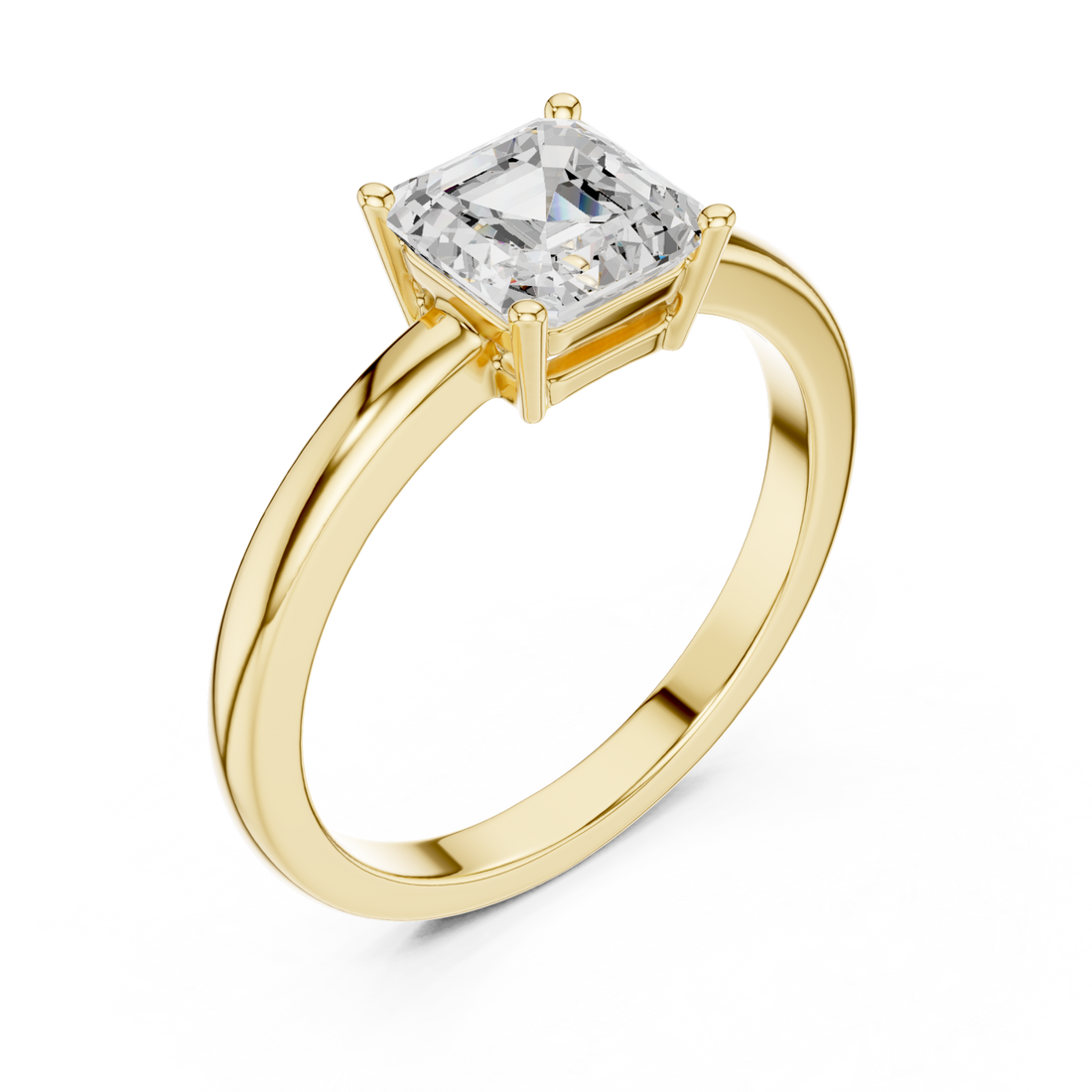 Gold Enchanted Promise Solitaire Ring Right View