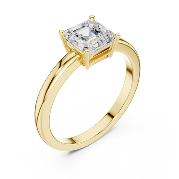 Gold Enchanted Promise Solitaire Ring Right View