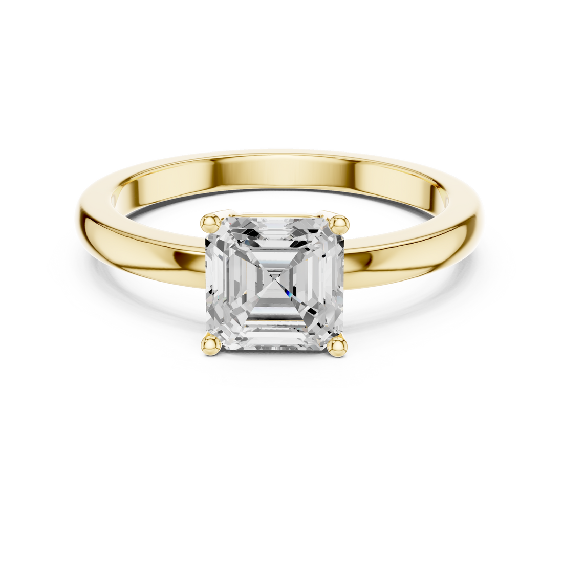 Gold Enchanted Promise Solitaire Ring Right View