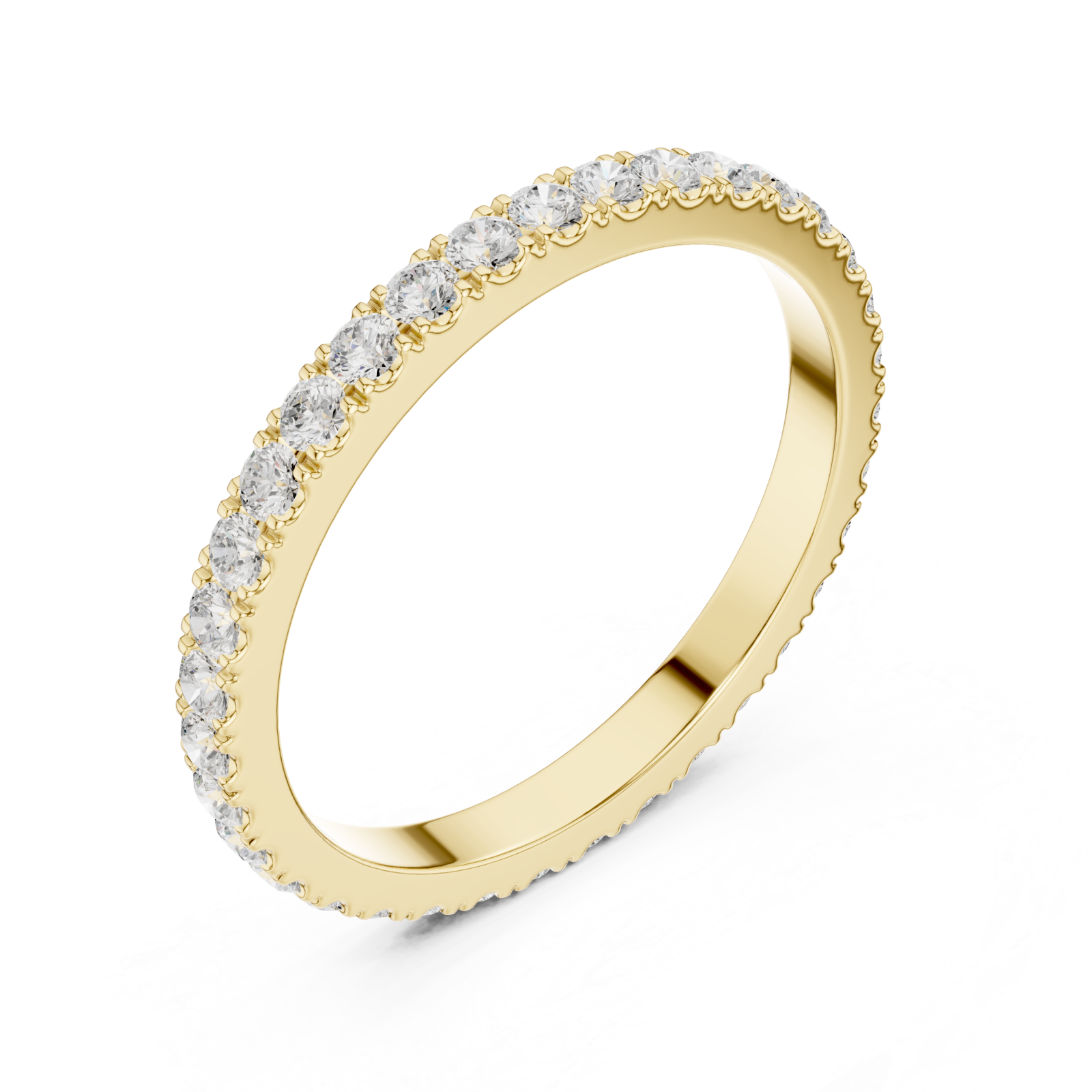 Gold Radiant Grace Band Ring Right View